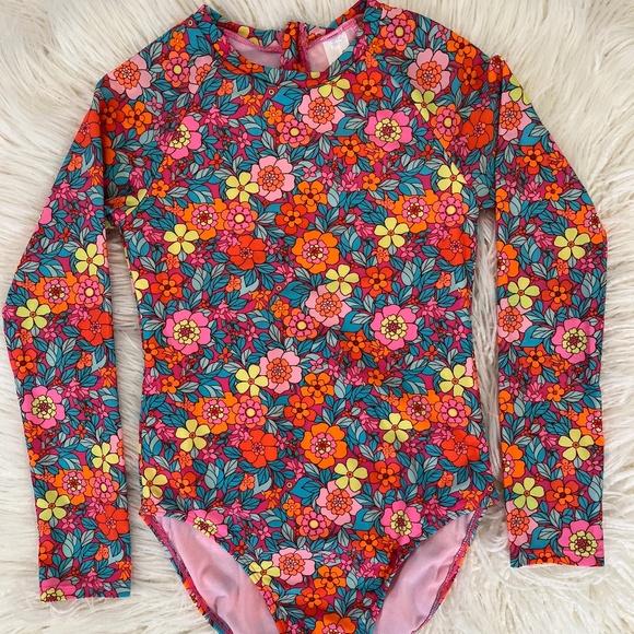 Cat & Jack Other - Cat & Jack "One piece Swim Suit in Flower Power" NWOT